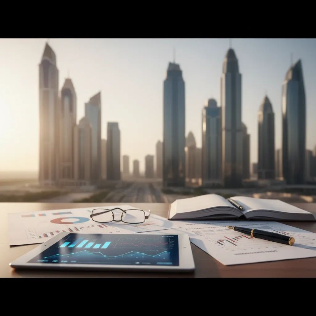 Dubai financial district representing growth in endowment assets and wealth management