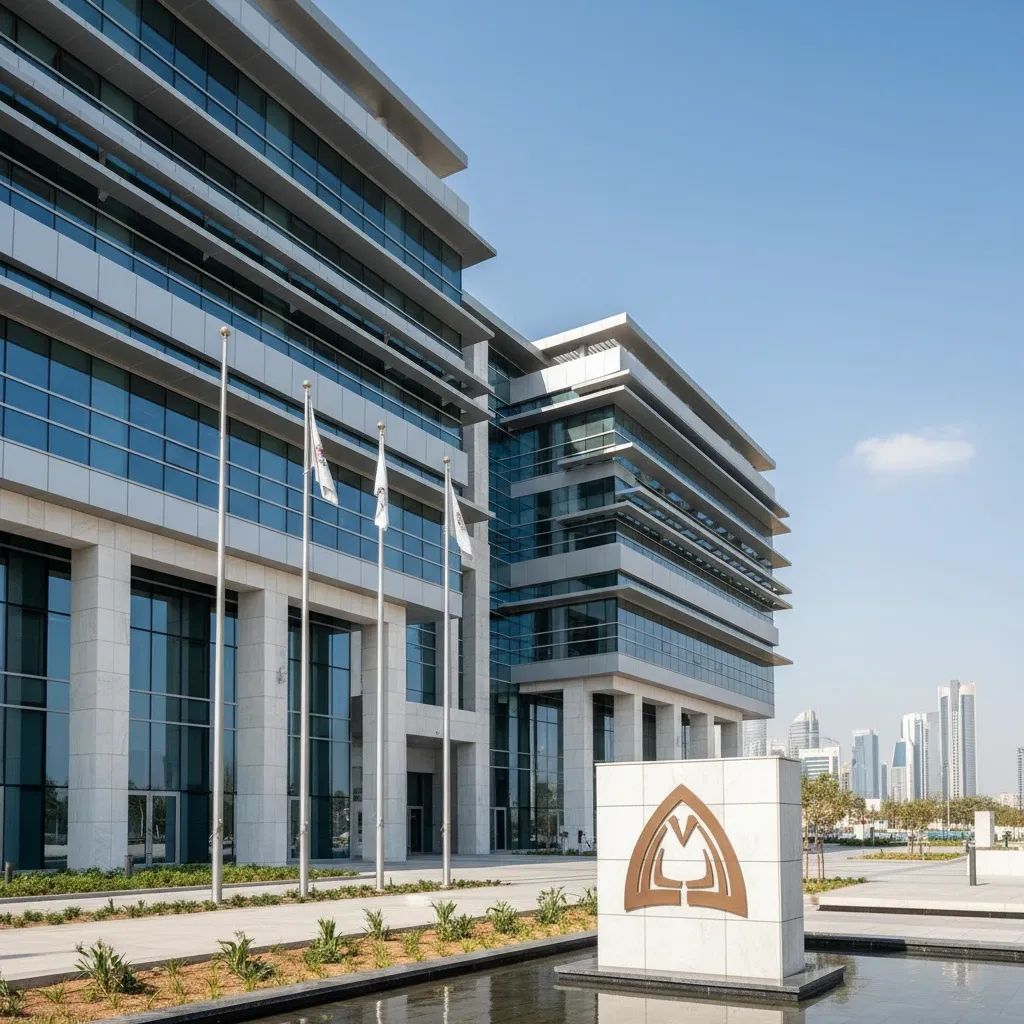 Government ministry building representing UAE diplomatic operations and formal state decisions