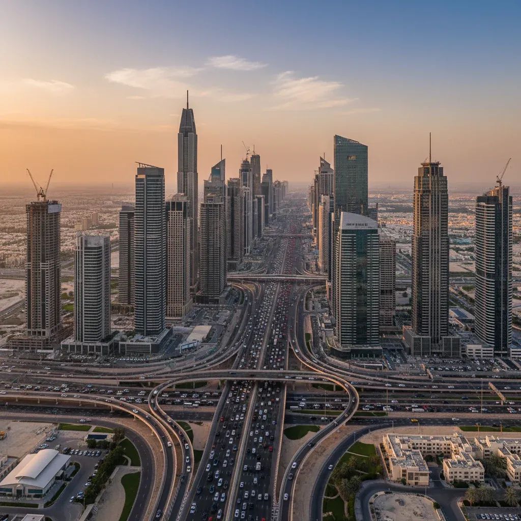 Dubai Business Bay skyline reflecting the surge of foreign-owned firms and rising office demand